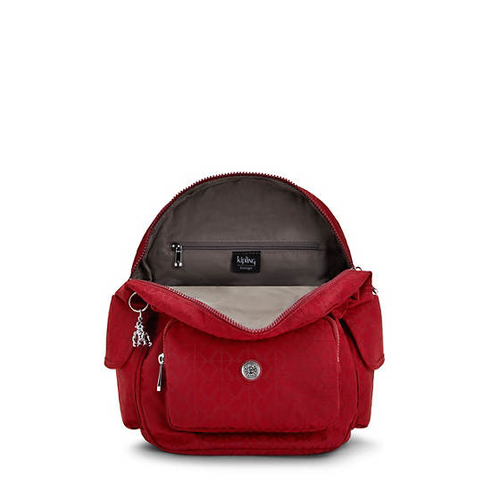 Kipling City Pack Small Klassieke Rugzak Rood | BE 1498IL